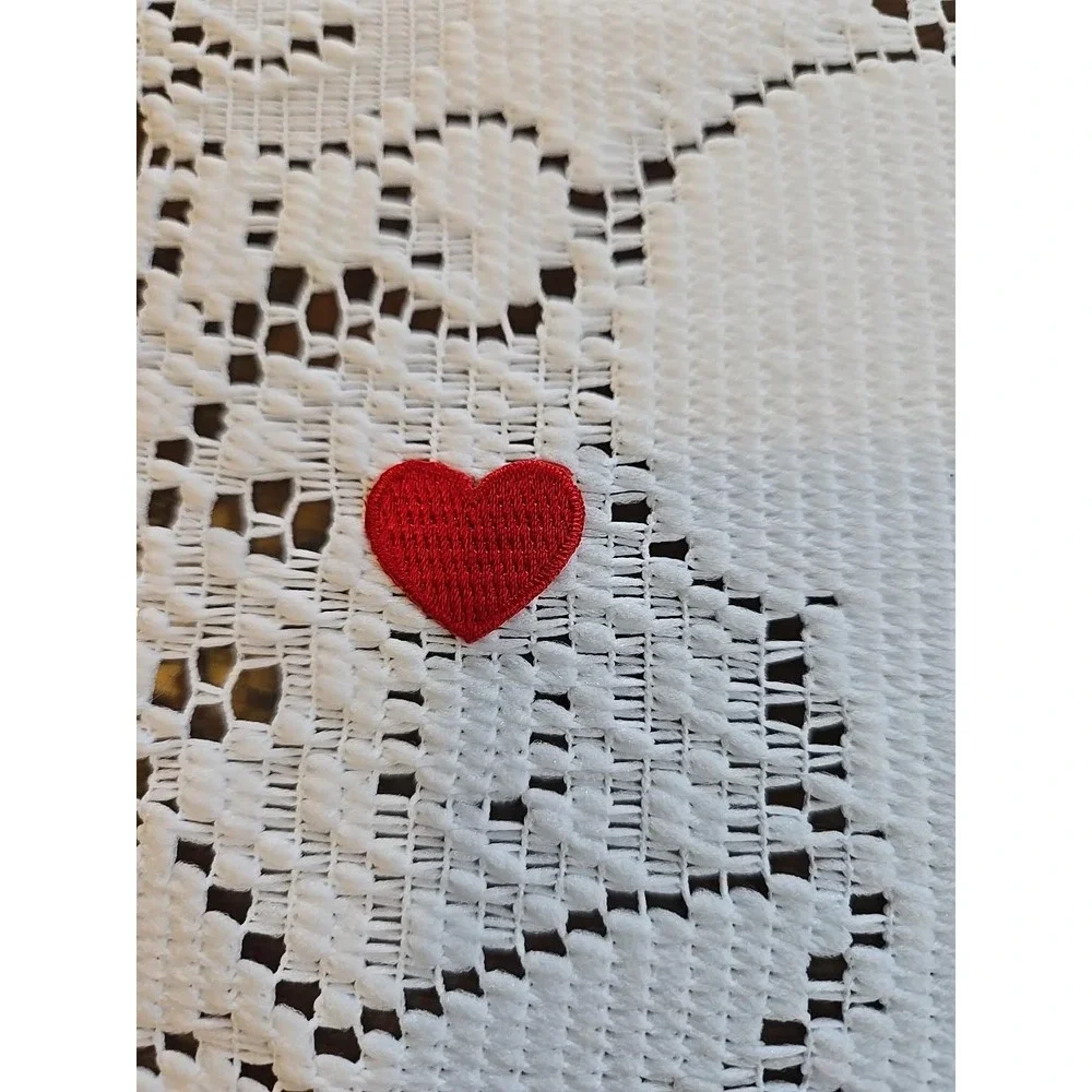 2 Vintage Heritage Lace Just Bears Placemats Teddy Bear Red Heart USA 12x14 NOS